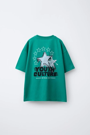 Футболка с рельефным принтом- Заказать в России