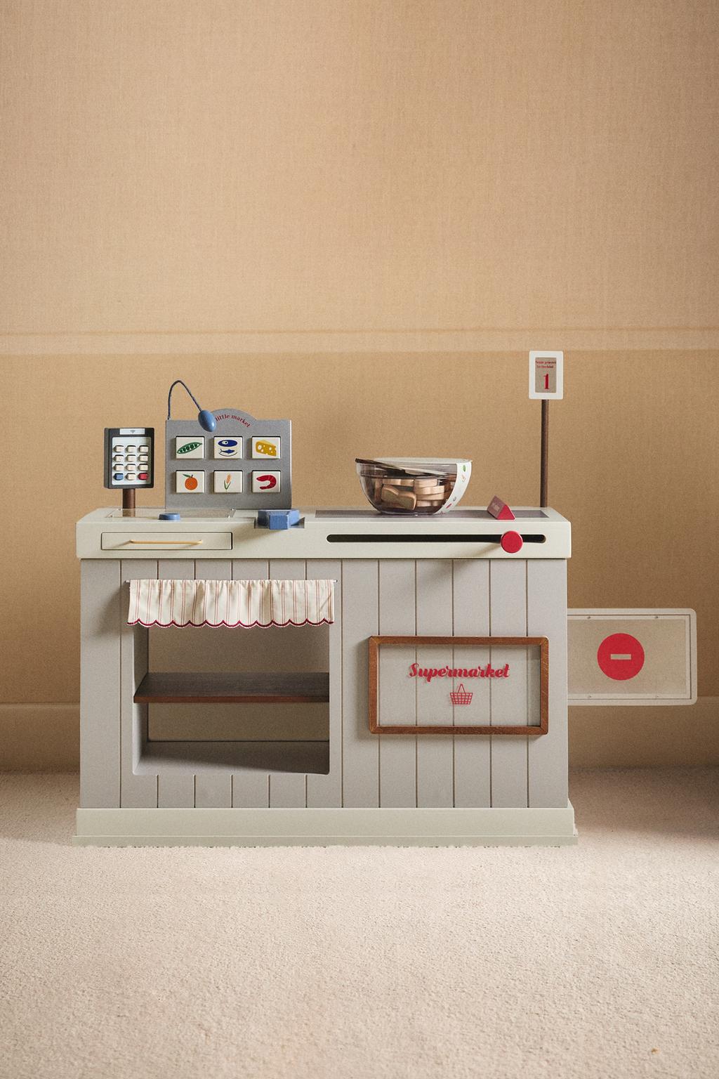 Детский деревянный супермаркет