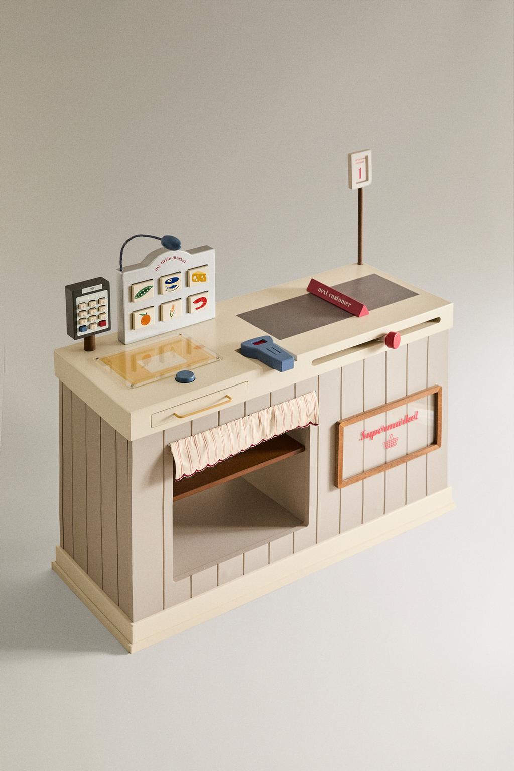 Детский деревянный супермаркет