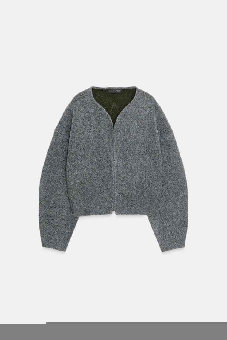 Кардиган из двух слоев