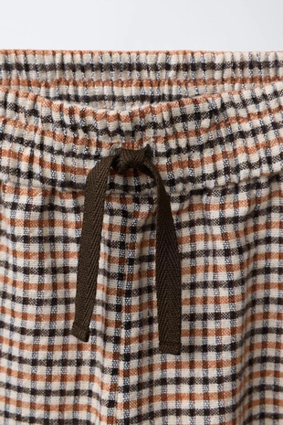 Брюки-кюлоты в клетку- Заказать в России