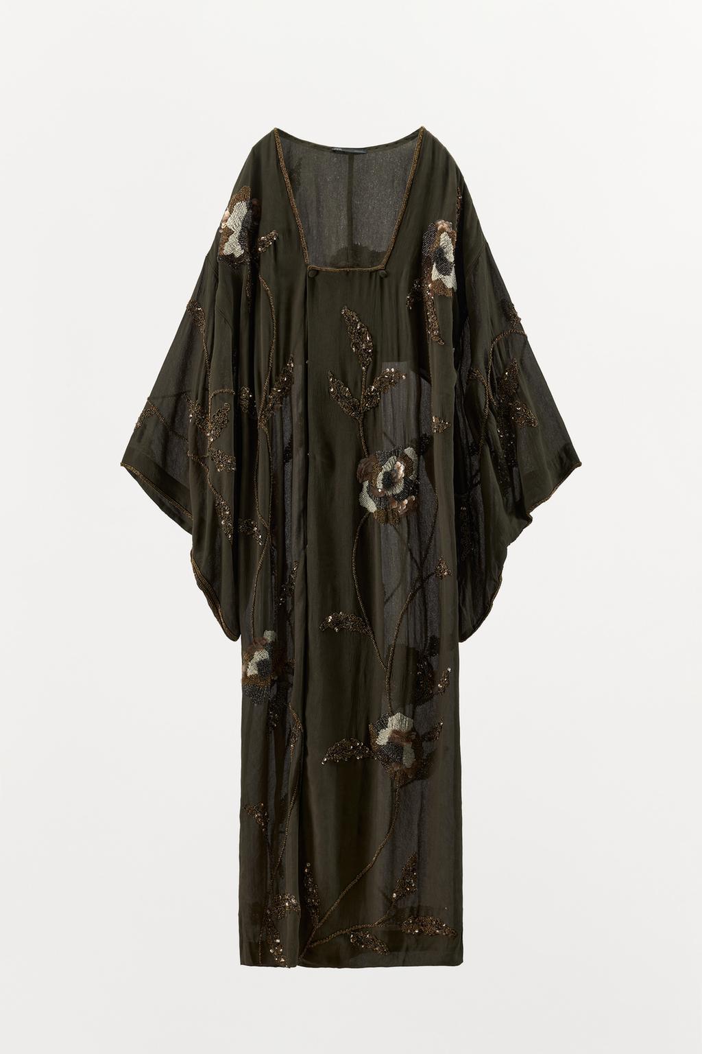 ЖАККАРДОВОЕ ПЛАТЬЕ С ВЫШИВКОЙ И БУСИНАМИ — LIMITED EDITION
