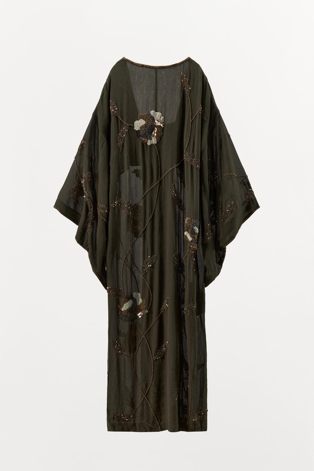 ЖАККАРДОВОЕ ПЛАТЬЕ С ВЫШИВКОЙ И БУСИНАМИ — LIMITED EDITION