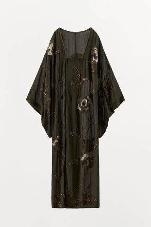 Жаккардовое платье с вышивкой и бусинами — LIMITED EDITION- Заказать в России