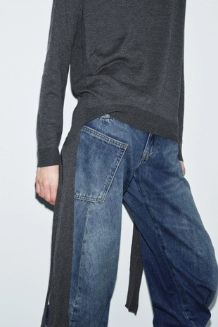 Джемпер с боковыми лампасами- Заказать в России