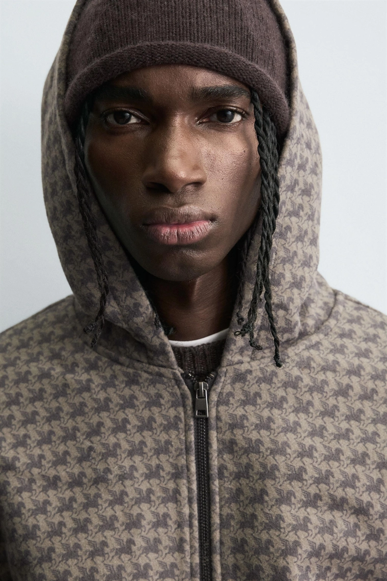 Куртка-худи с принтом лошадей