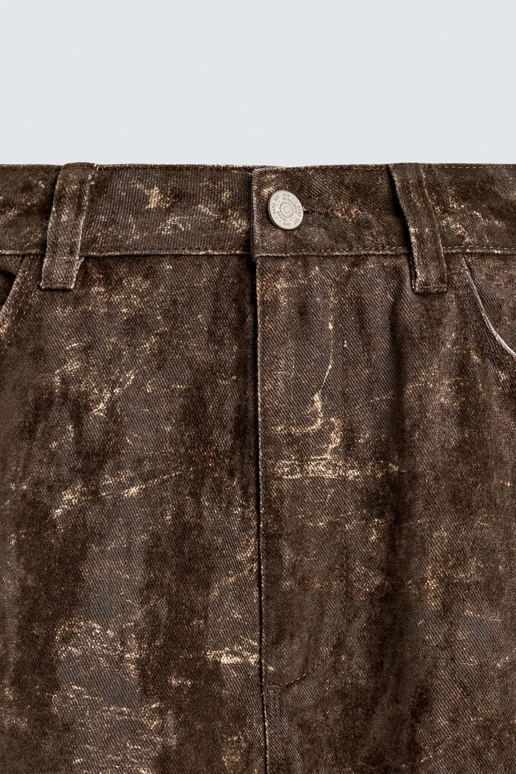 БРЮКИ КАРГО С АБСТРАКТНЫМ ПРИНТОМ