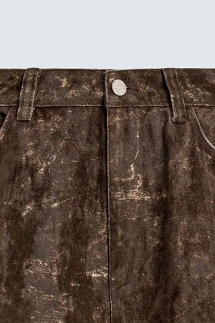 Брюки карго с абстрактным принтом- Заказать в России