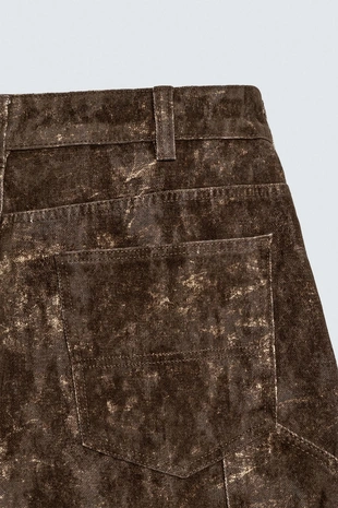 Брюки карго с абстрактным принтом- Заказать в России