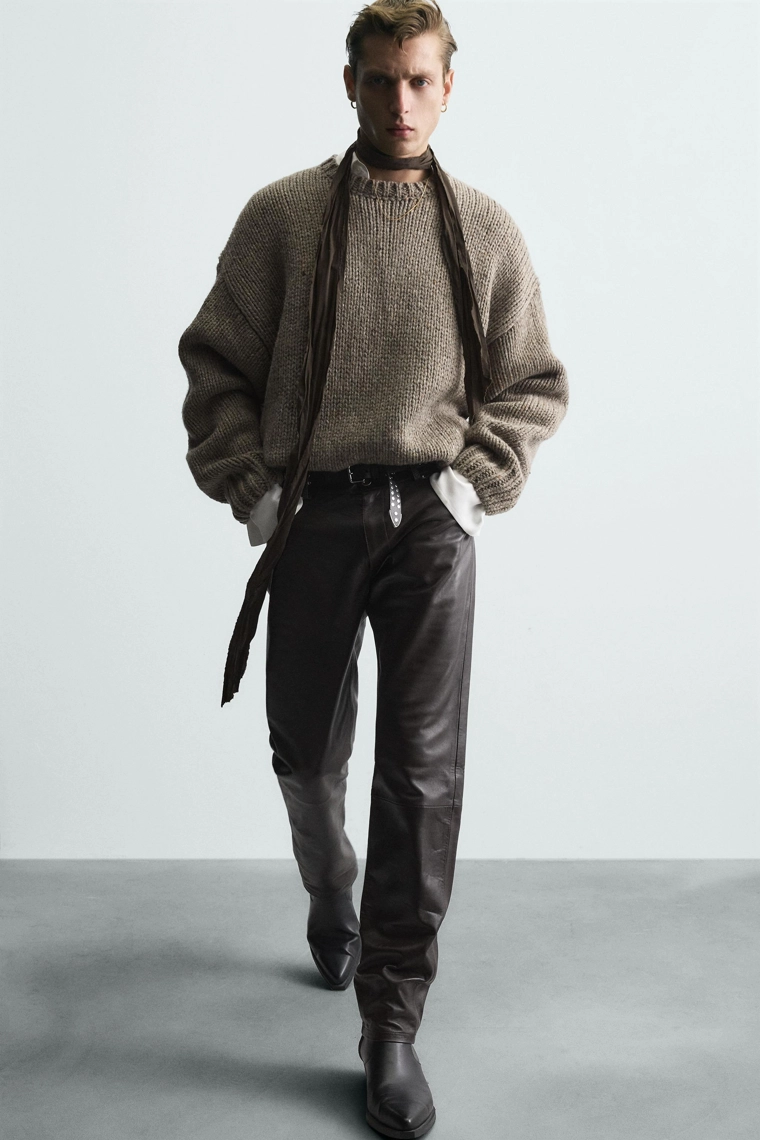 Свитер из структурной шерсти