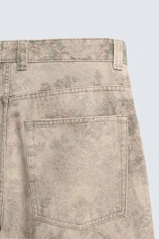 Брюки BALLOON FIT с абстрактным принтом- Заказать в России