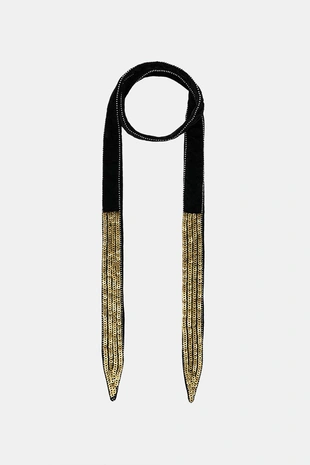 Бандана из бархата с пайетками- Заказать в России