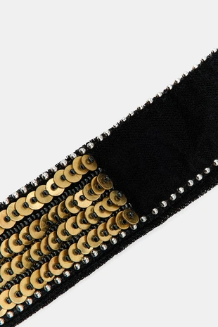 Бандана из бархата с пайетками- Заказать в России