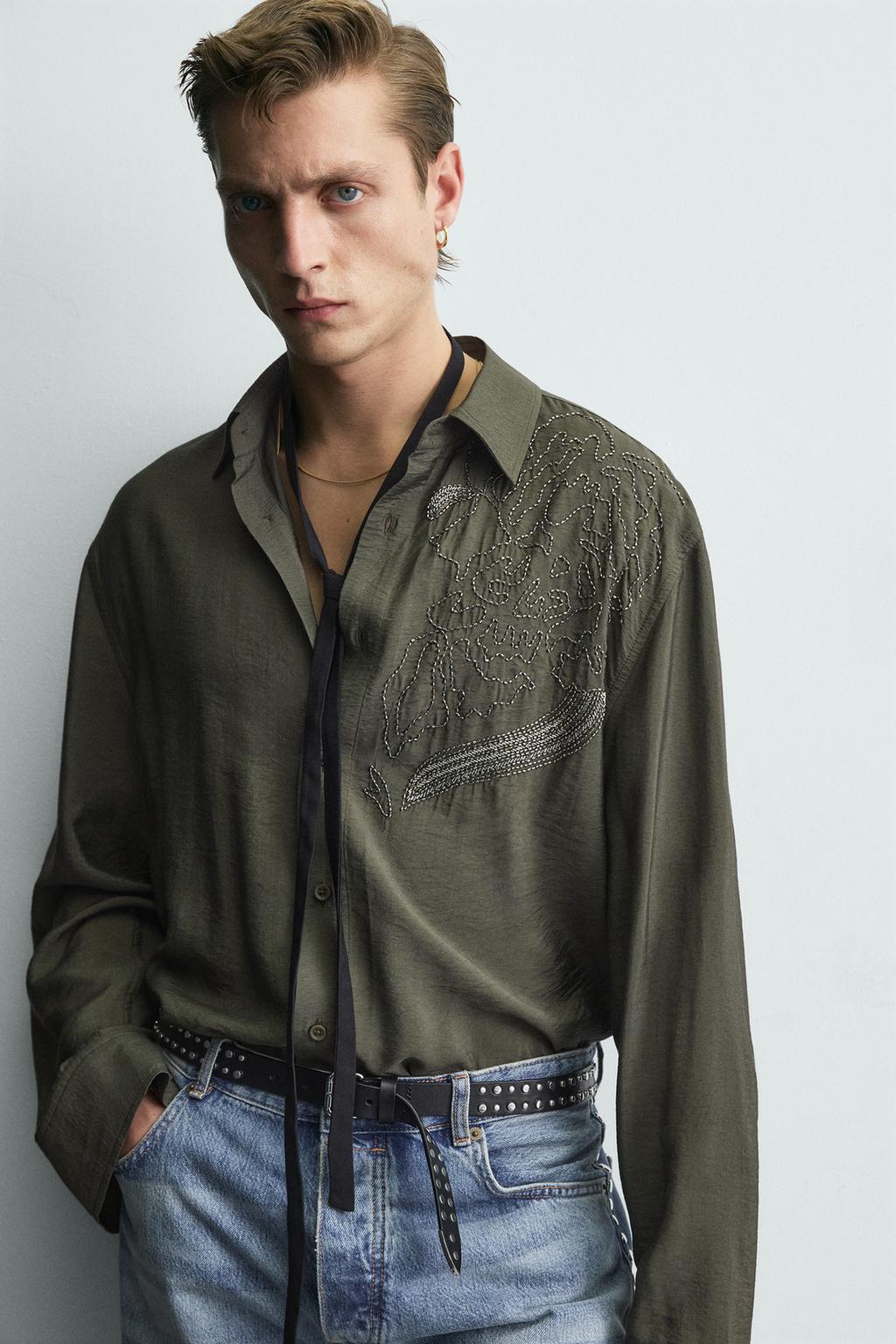 РУБАШКА С ВЫШИВКОЙ И СТРАЗАМИ LIMITED EDITION