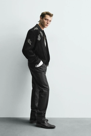 Вельветовый бомбер с вышивкой – LIMITED EDITION- Заказать в России