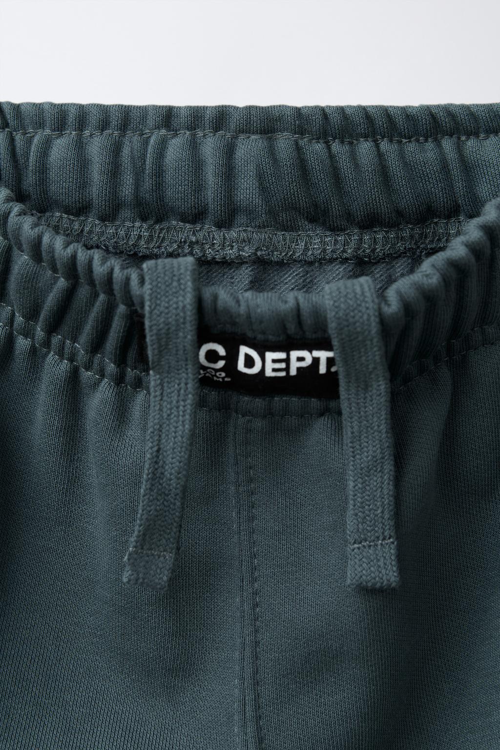 БРЮКИ ИЗ МЯГКОЙ ТКАНИ С НАШИВКОЙ