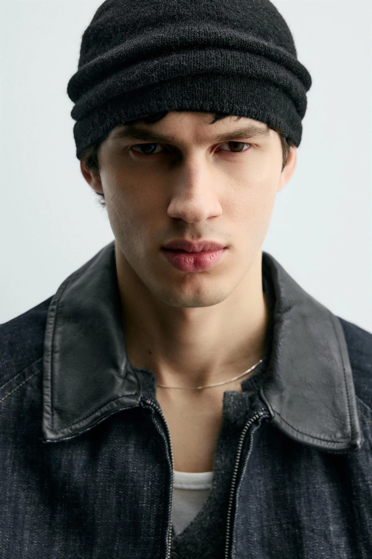 Джинсовая куртка с контрастным воротником