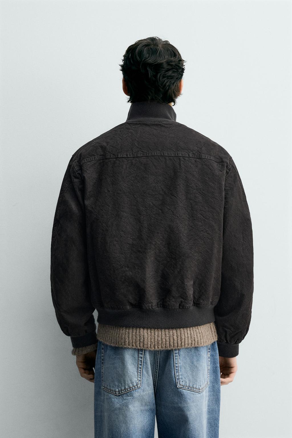 БОМБЕР ИЗ МЯТОЙ ТКАНИ