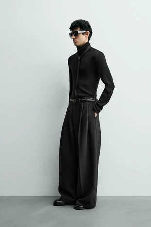 Легкий свитер в рубчик- Заказать в России