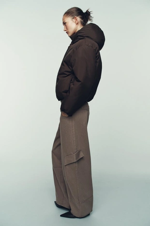 Стеганый анорак с капюшоном WATER REPELLENT WINDPROOF- Заказать в России