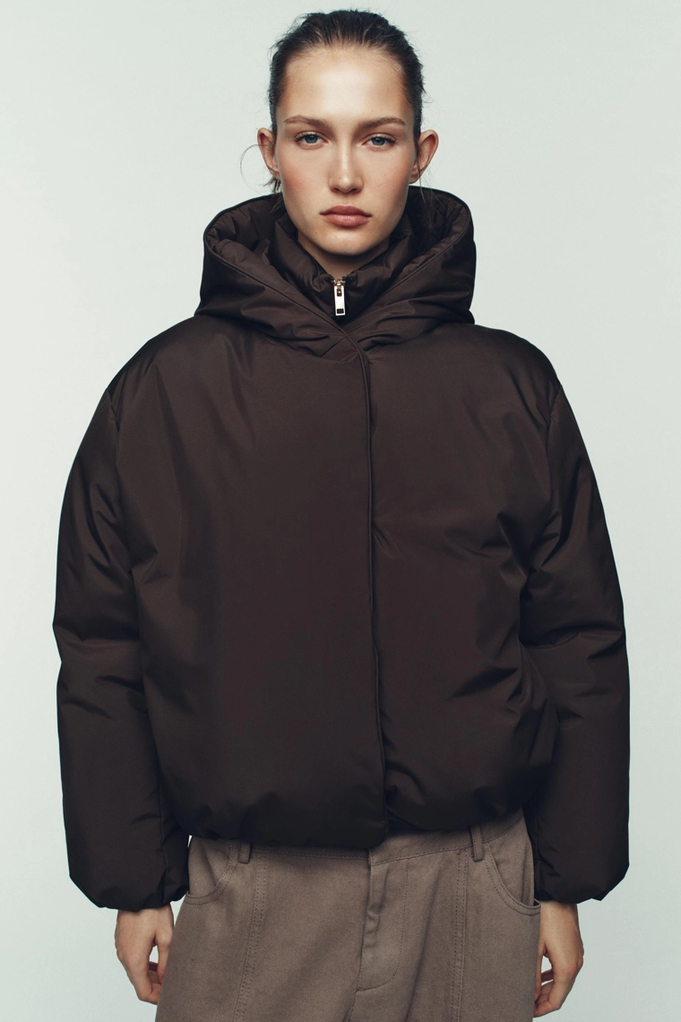 Анорак-пуховик с водоотталкивающей тканью