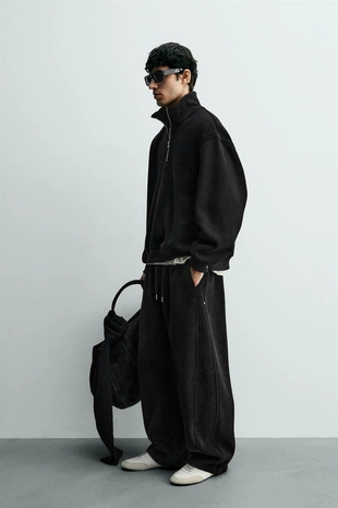 Брюки BALLOON FIT из вельвета- Заказать в России