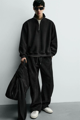 Брюки BALLOON FIT из вельвета- Заказать в России