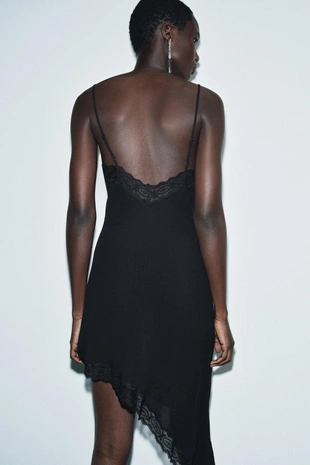 Асимметричное платье-комбинация из коллекции ZW- Заказать в России