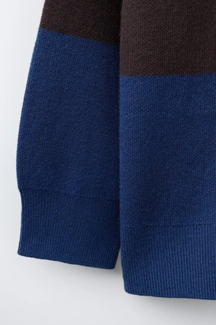 Вязаный джерси поло в полоску с принтом- Заказать в России