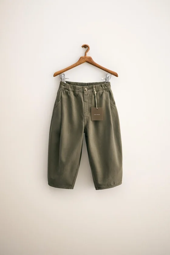 Zara «Timeless» — БРЮКИ баллон С ЗАЩИПАМИ