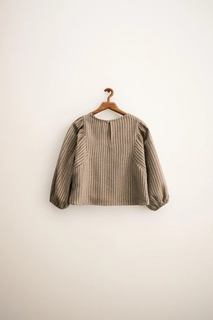 ZARA TIMELESS — полосатая блуза с шерстью- Заказать в России