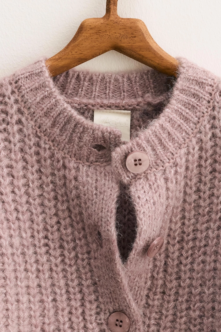 Кардиган zara timeless - теплый трикотаж