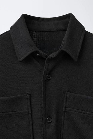 Куртка-рубашка комфортной посадки с карманами- Заказать в России