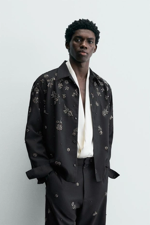 Рубашка с пайетками LIMITED EDITION- Заказать в России