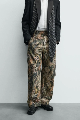 Брюки LIMITED EDITION с карманами и принтом PAISLEY- Заказать в России