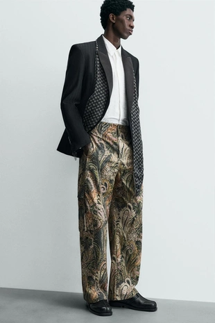 Брюки LIMITED EDITION с карманами и принтом PAISLEY- Заказать в России
