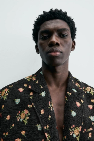 Пиджак с цветочным жаккардом LIMITED EDITION- Заказать в России