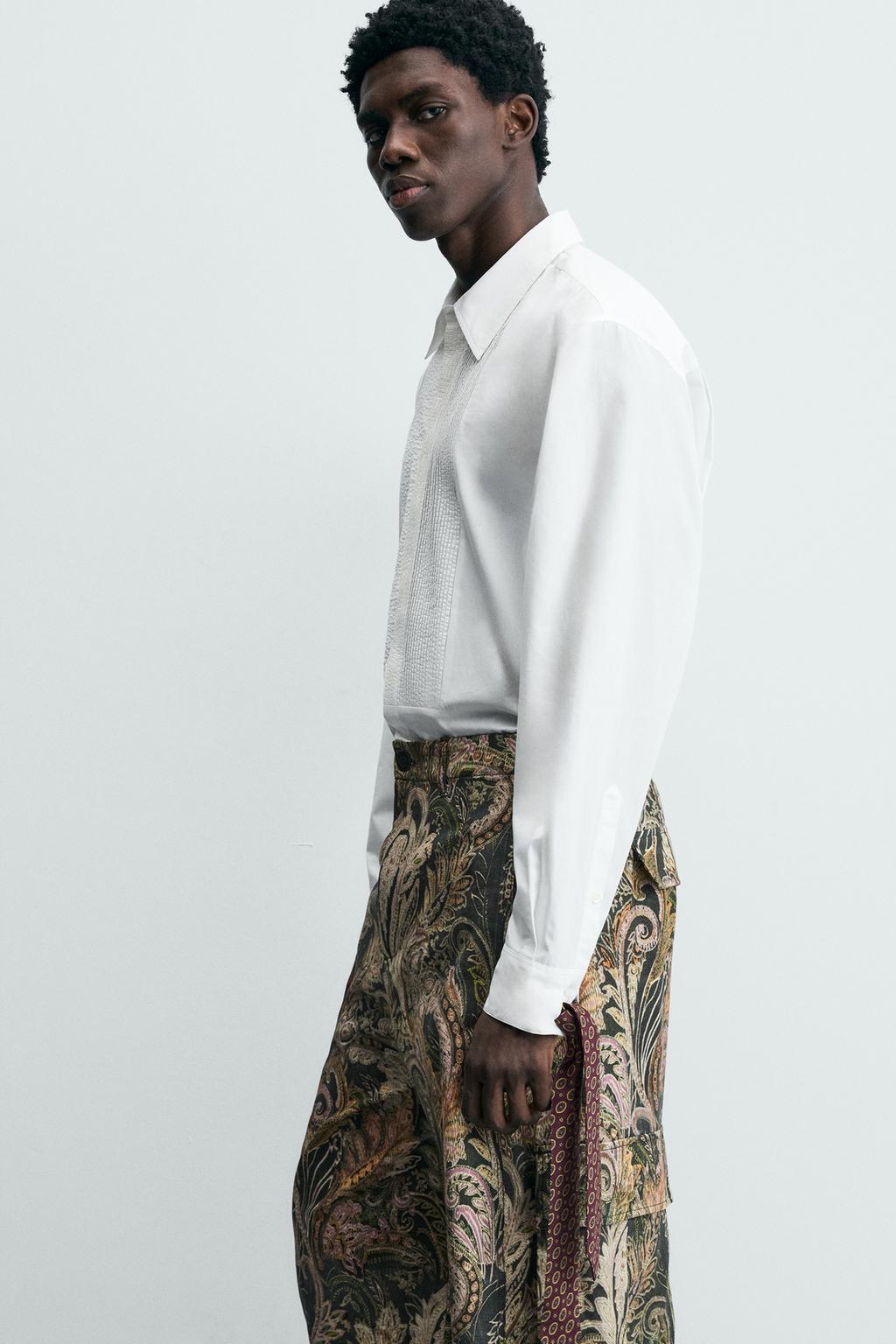 Рубашка limited edition с деталями бантом на груди