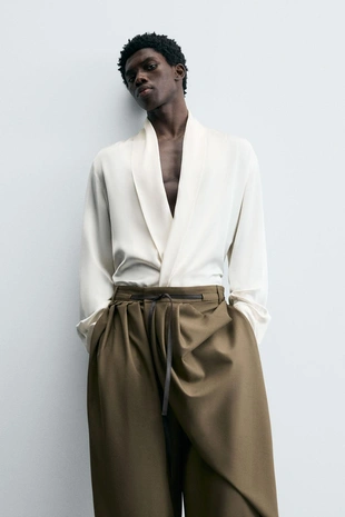 Рубашка с шалевым воротником LIMITED EDITION- Заказать в России