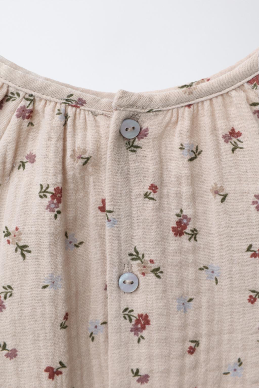 РУБАШКА ИЗ БАМБУКА С ЦВЕТОЧНЫМ ПРИНТОМ