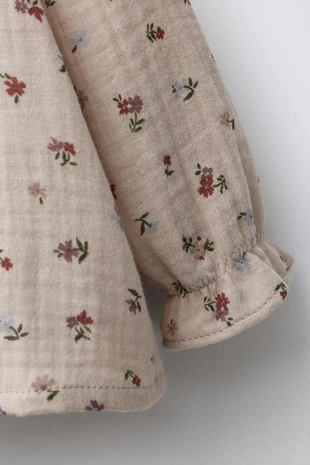 Рубашка из бамбука с цветочным принтом- Заказать в России