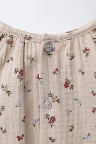 Рубашка из бамбука с цветочным принтом- Заказать в России