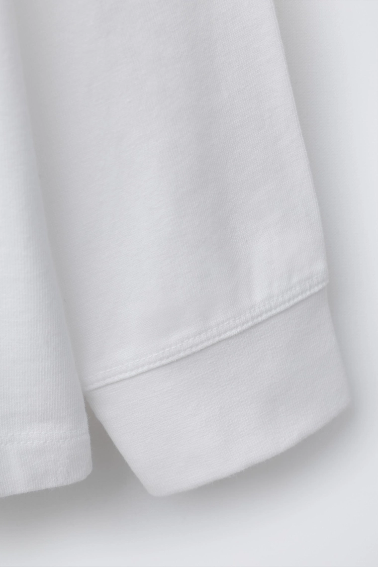 Футболка с эффектом потертости и тяжелым весом