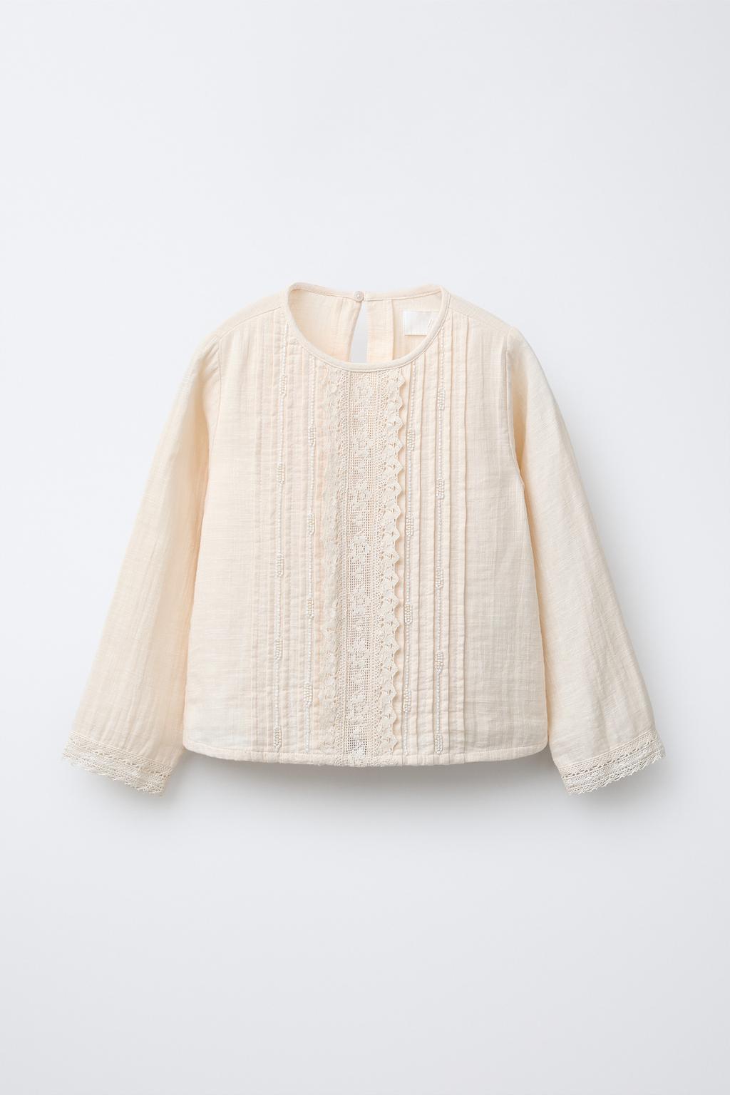 РУБАШКА С ВЫШИВКОЙ И БУСИНАМИ