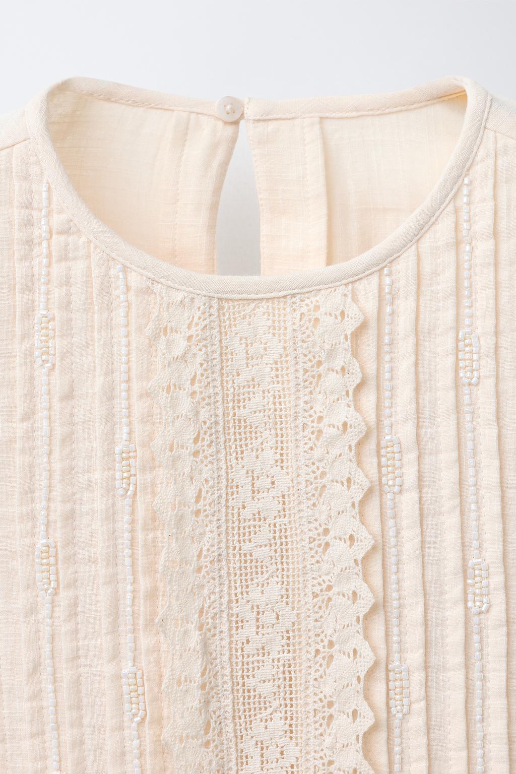 РУБАШКА С ВЫШИВКОЙ И БУСИНАМИ