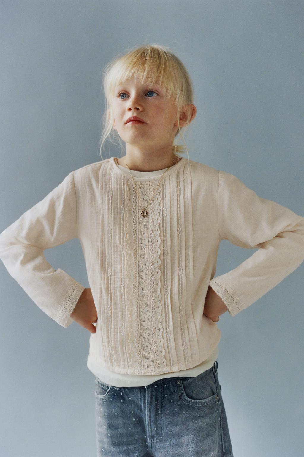 РУБАШКА С ВЫШИВКОЙ И БУСИНАМИ