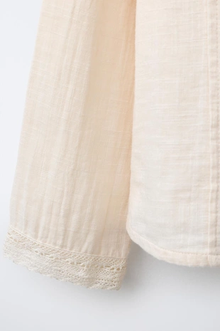 Рубашка с вышивкой и бусинами- Заказать в России