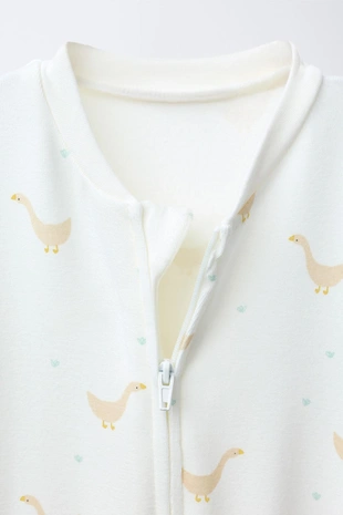 Теплый комбинезон с узором «гуси» и регулируемыми штанинами- Заказать в России