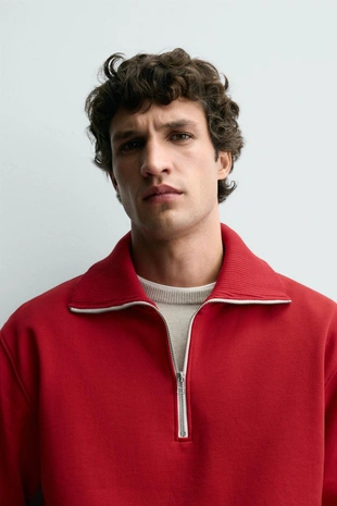 Толстовка с короткой застежкой-молнией- Заказать в России