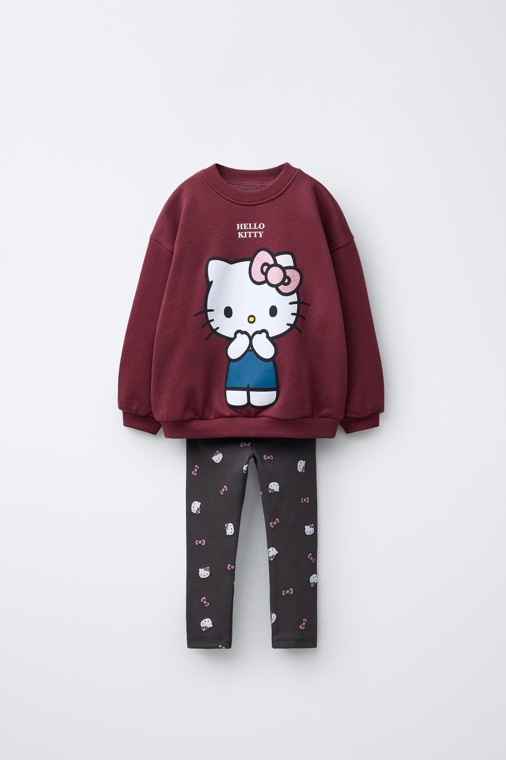 КОМПЛЕКТ ИЗ ТОЛСТОВКИ И ЛЕГГИНСОВ HELLO KITTY © SANRIO